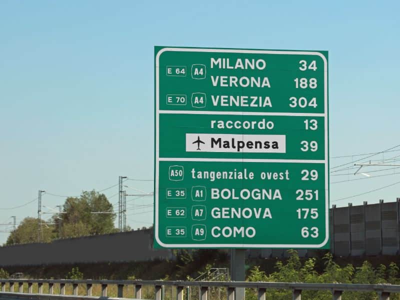 Met de auto naar Italië