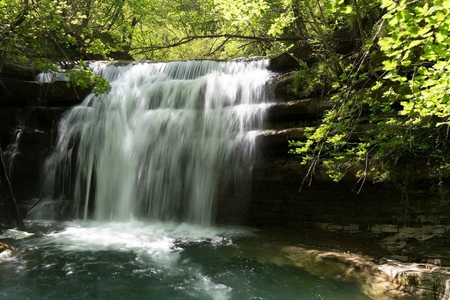 waterval in het bos